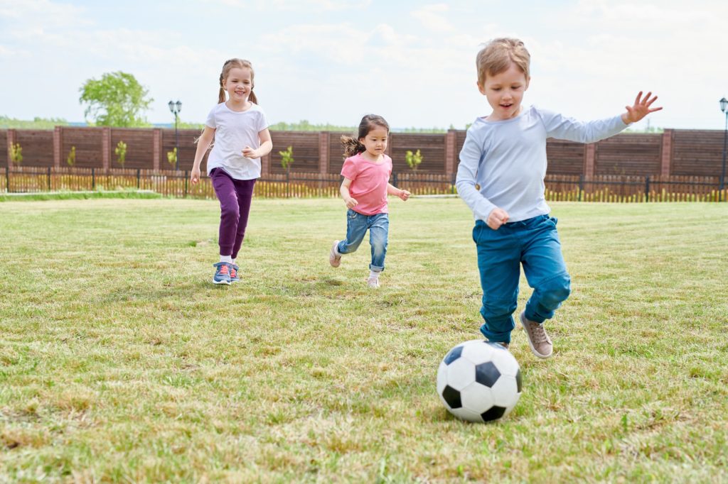 Kids Playing Football