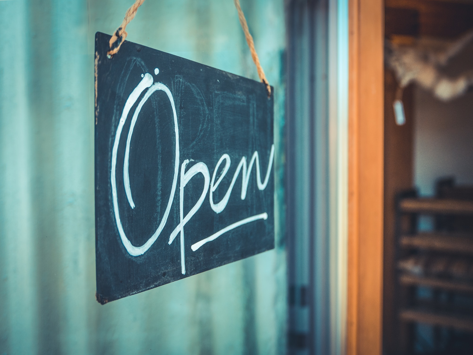 Rustic Open Sign