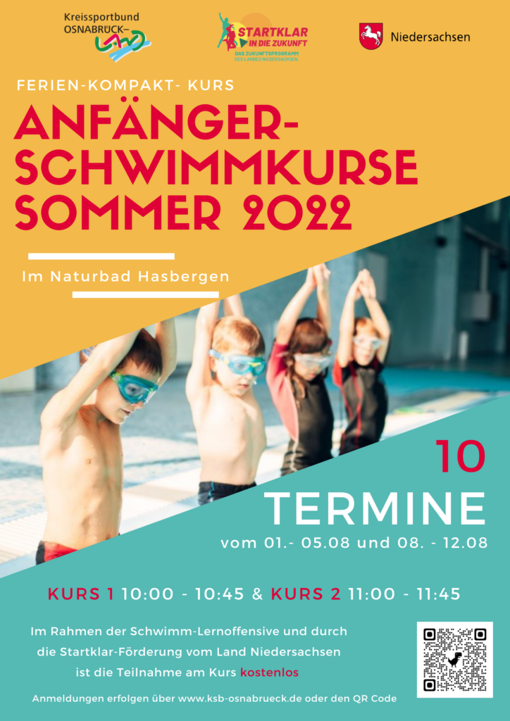 Schwimmkurse 2022 Hasbergen Naturbad