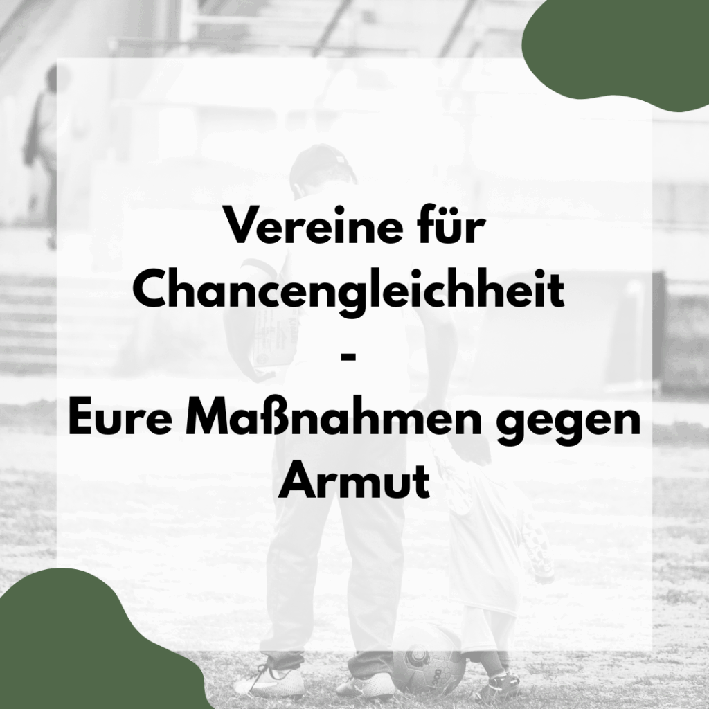 Aufruf zur Teilnahme an Umfrage zum Thema Armut im Sport
