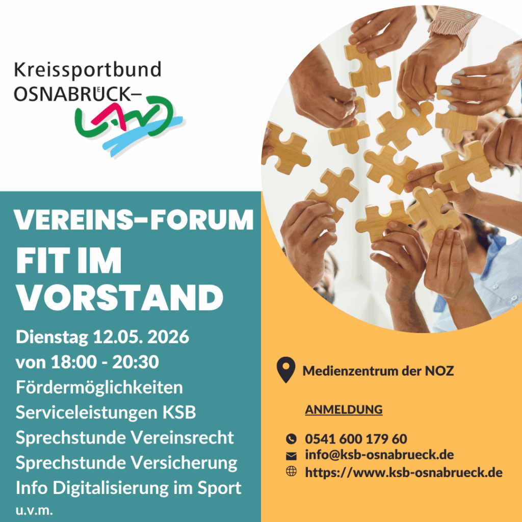 Fit im Vorstand 2026 – Forum für erfolgreiche Vereinsarbeit