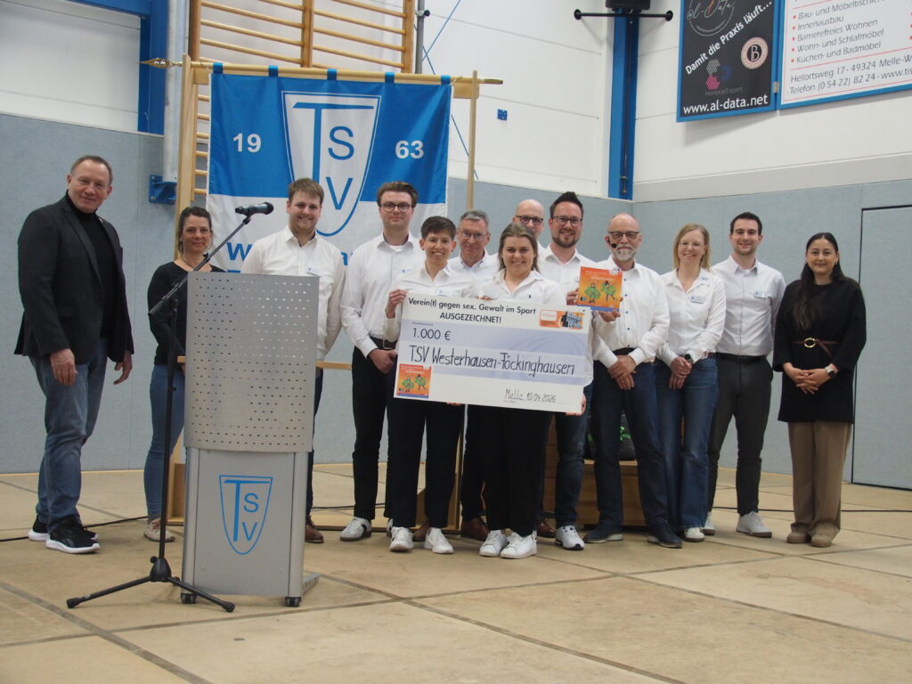 TSV Westerhausen-Föckinghausen für Schutzkonzept ausgezeichnet