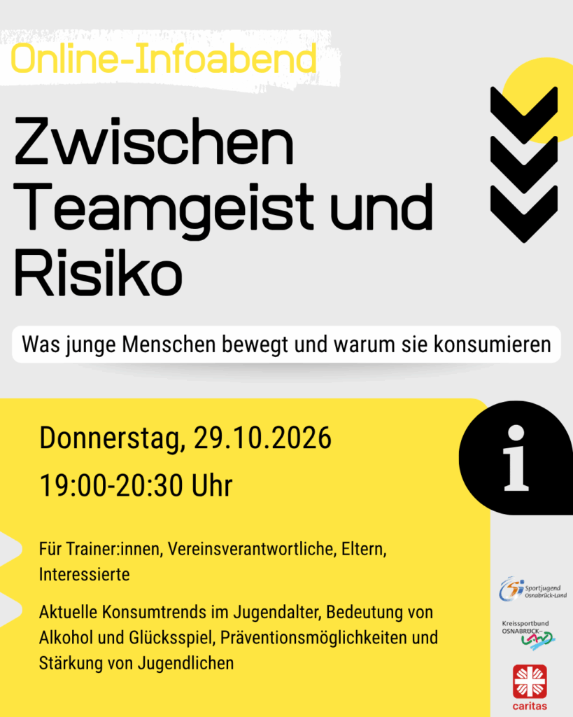 Infoabend: Zwischen Teamgeist und Risiko – Was junge Menschen bewegt und warum sie konsumieren